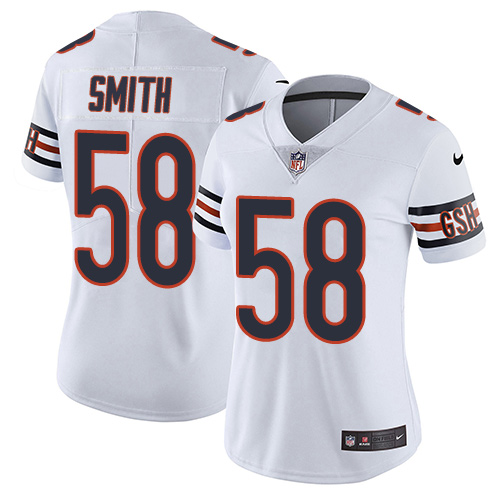 Nike Bears #58 Roquan Smith White Women's Stitched NFL Vapor Untouchable Limited Jersey